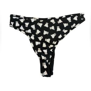 Victoria’s Secret Pink Halloween Ghost Dog Thong Large NWT